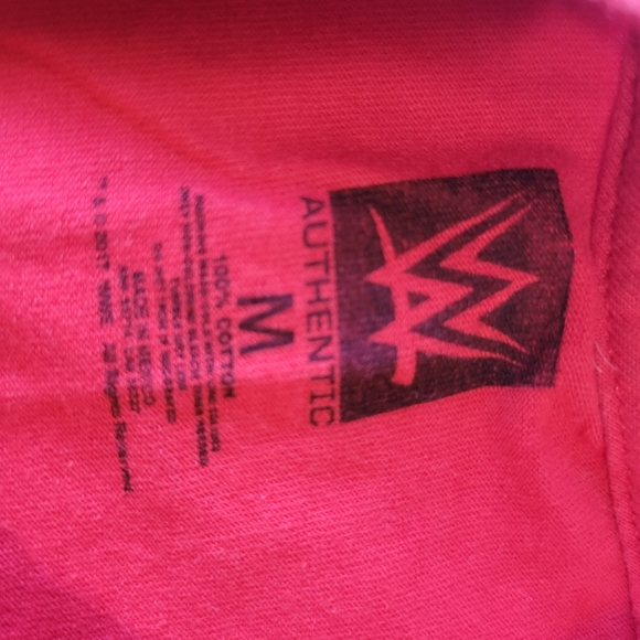 WWE Randy Orton "Outta Snow Where" Long Sleeve Red TShirt Authentic M Like New - Picture 4 of 4